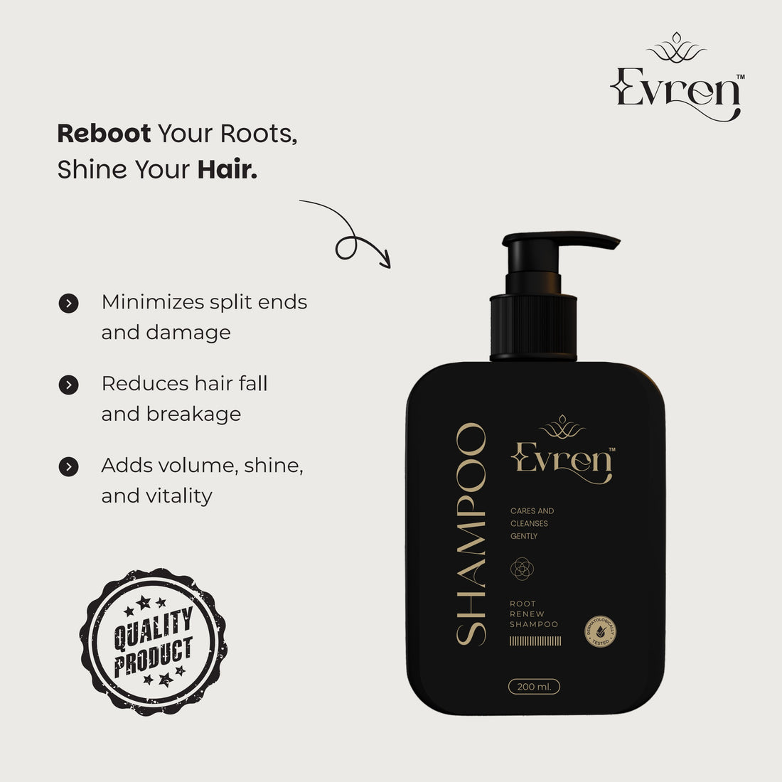 Anti-Hairfall Shampoo |  Reduces Hair Fall & Strengthens from Root to Tip
