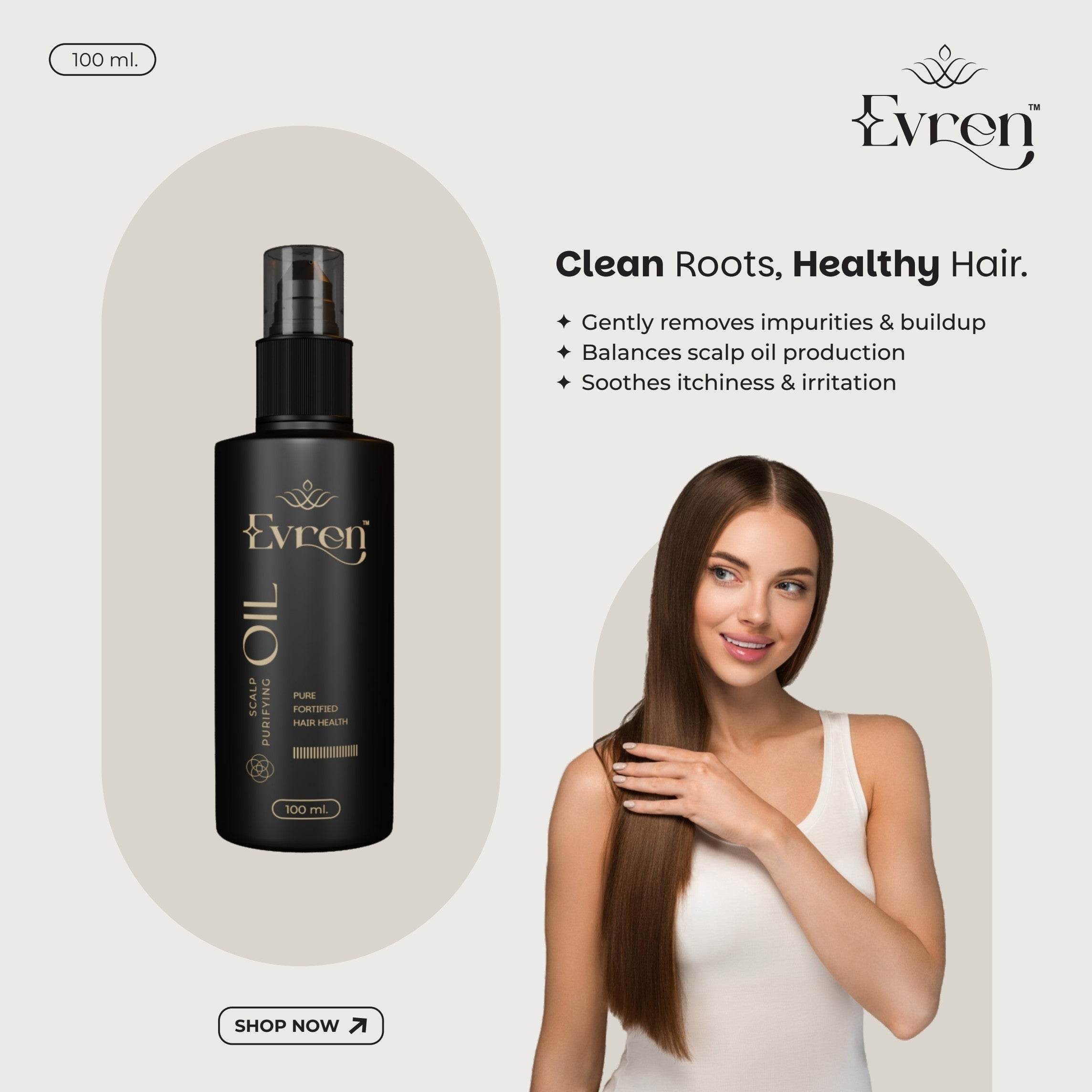 Anti-Dandruff Hair Oil | Clears Dandruff, Soothes Itchy Scalp & Strengthens Roots